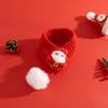 Verstellbarer Weihnachts-Haustier-Schal Weiches Gestricktes Katzen-Bandana Weiche Nikolaus-Strickschals Feiertagskostüm für Kleine Katzen Winterkleidung