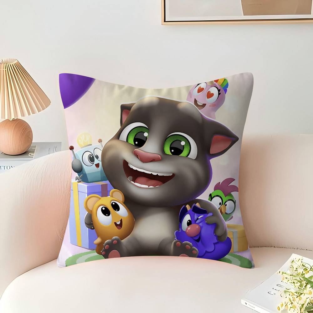 

Подушка Talking Tom and Friends Декоративна подушка Диван Домашній декор наволочка наволочки 16x16Inch