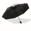 1 Auto Open Jack Skellington, Nightmare Before Christmas Themed Colorful 8-rib Portable Umbrella for Men and Women, A Compact Commuting Comp