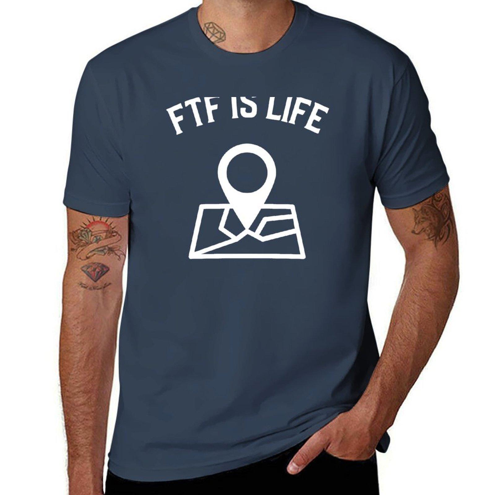 Ftf Is Life Geocaching Tshirt Minimal Art Print Tshirt S