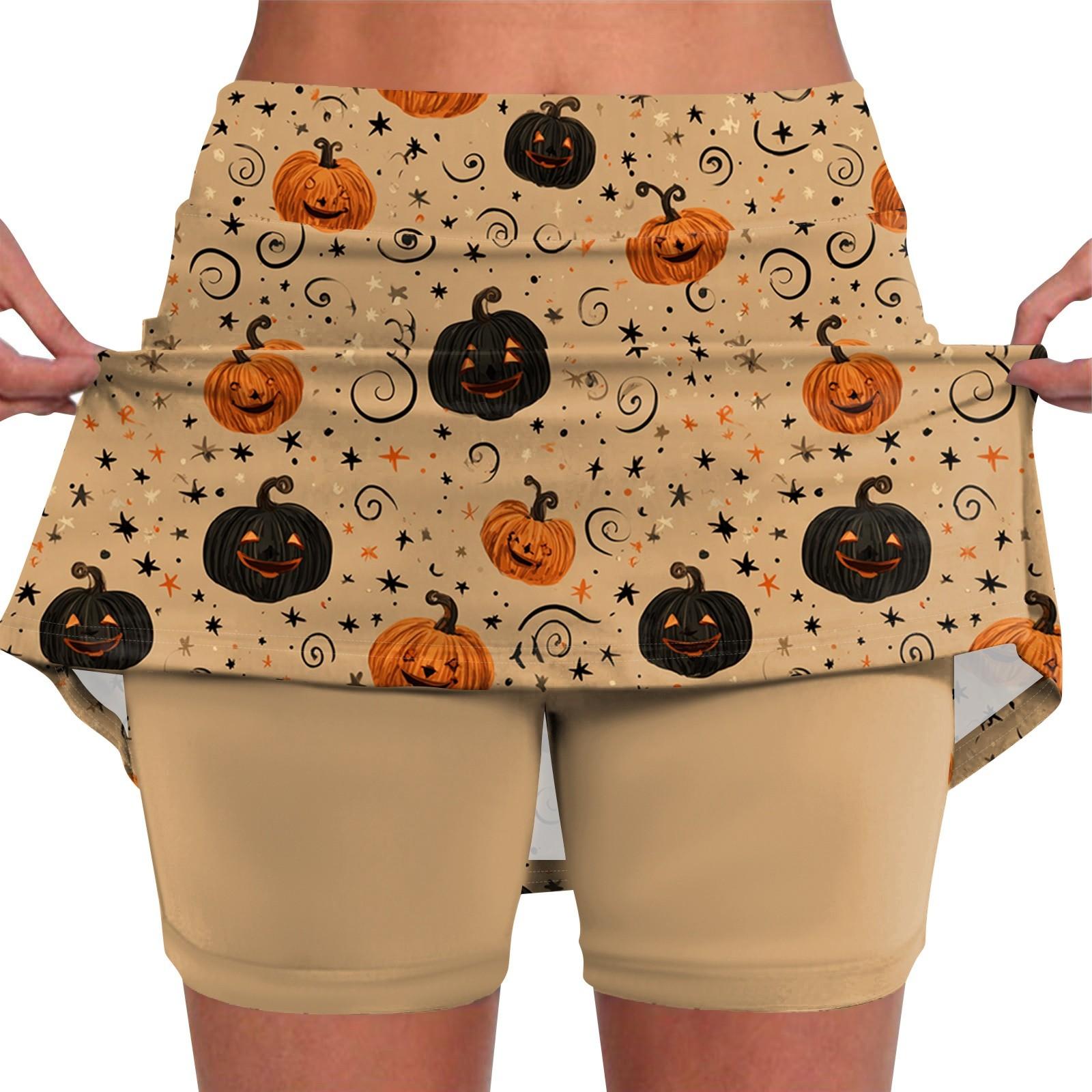 

Elastic Yoga Culottes For Women Print Athletic Shorts Lightweight High Waist Skinny Joggers XL