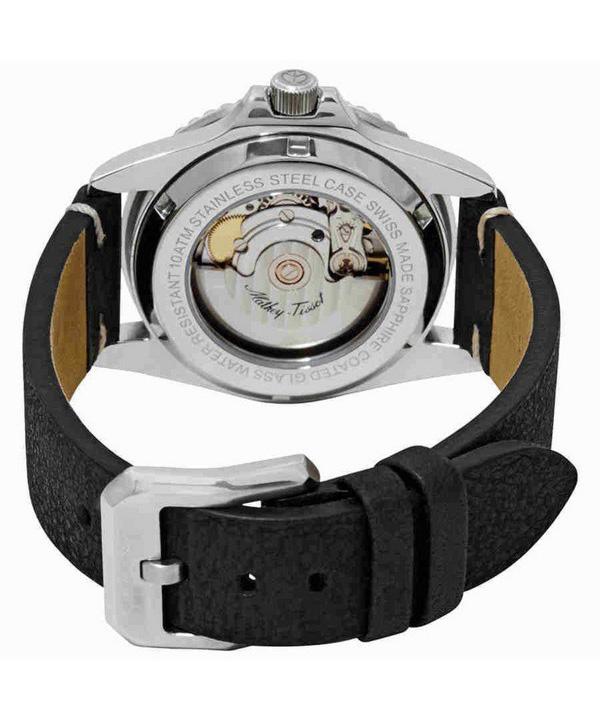 Mathey-Tissot Mathy Vintage Otomatik Deri Kayış Siyah Kadran H900ATLN 100M Erkek Kol Saati