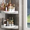 No Drilling Rotating Corner Rack Wall-Mounted Seasoning Rack Triangle Storage Rack  Bathroom