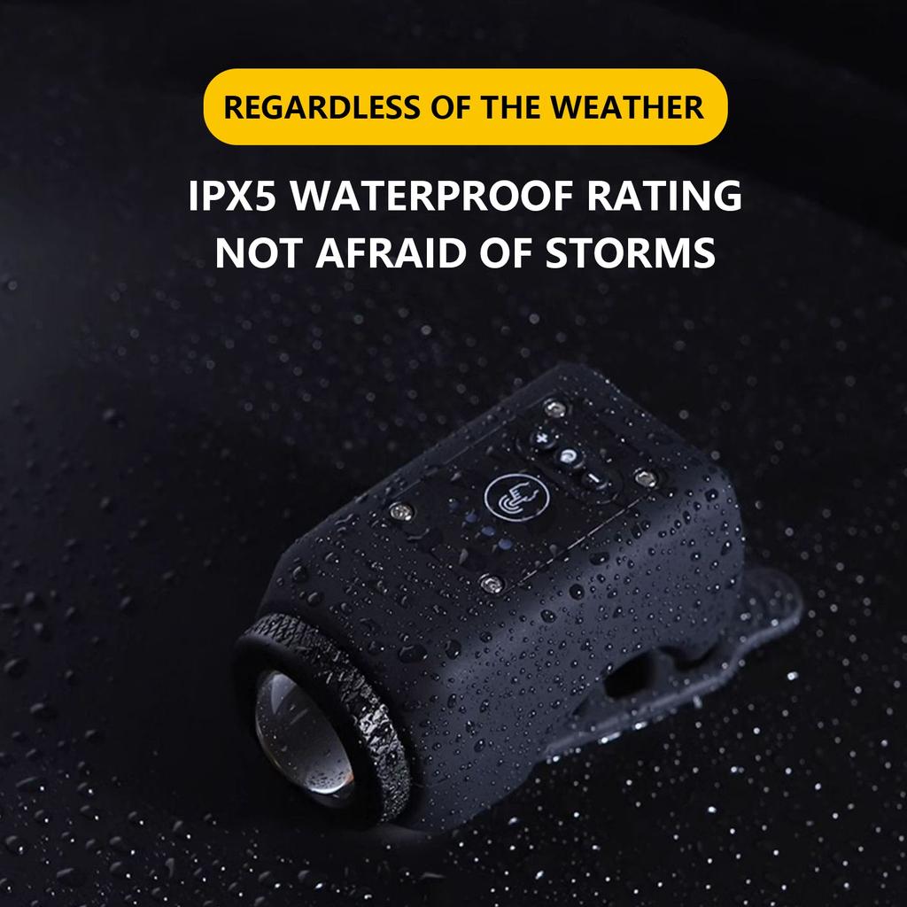 Elektronische Hupenklingel für Mountainbikes, 2024 Verbessertes Zubehör für elektrische Taschenlampen für Nachtfahrten