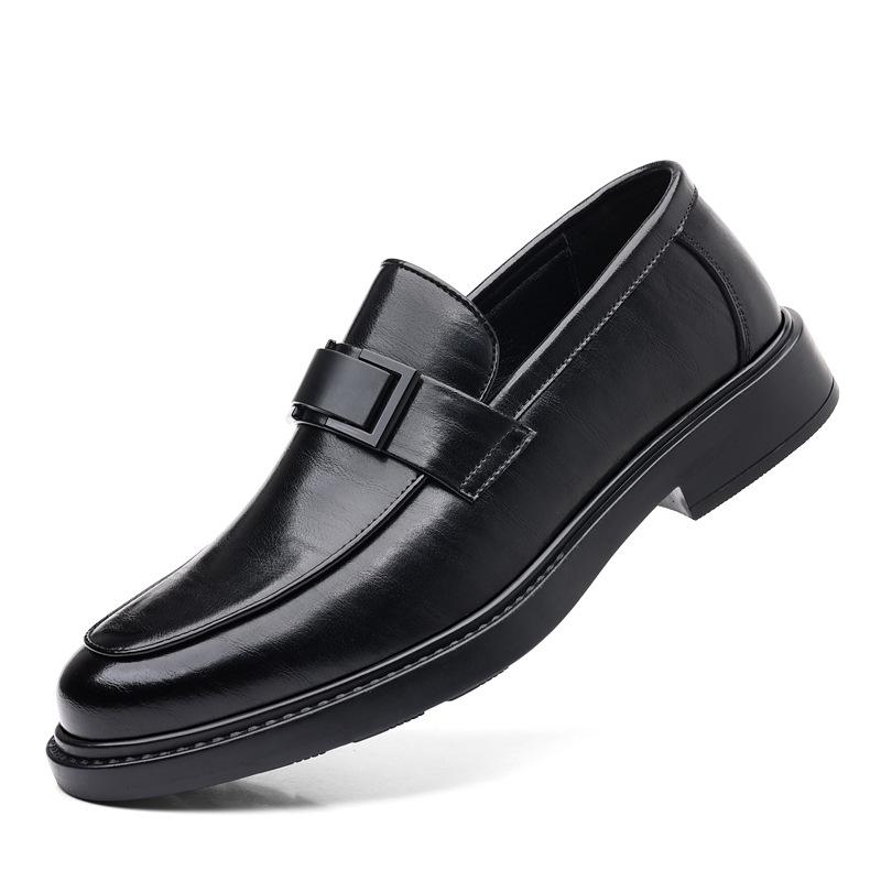 Fashion British Style Fashion Loafers for Men Spring Autumn New Designer Black Dress Shoes Man 2025 Leather Casual Shoes Male