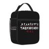 Bolsa de Almuerzo Térmica Taekwondo Corea Portátil Impermeable Caja de Almuerzo Oxford Reutilizable Térmica Bolsas Tote Bento para Trabajo Escuela Picnic