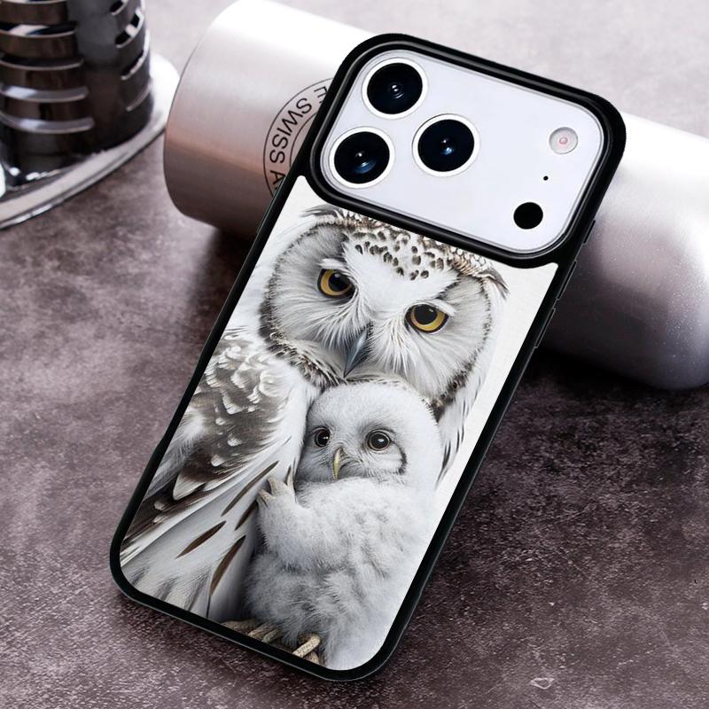 Baby Owl Phone Case For iPhone 17 16 15 14 13 12 11 Pro Max Plus 17Air Soft Silicone Cover