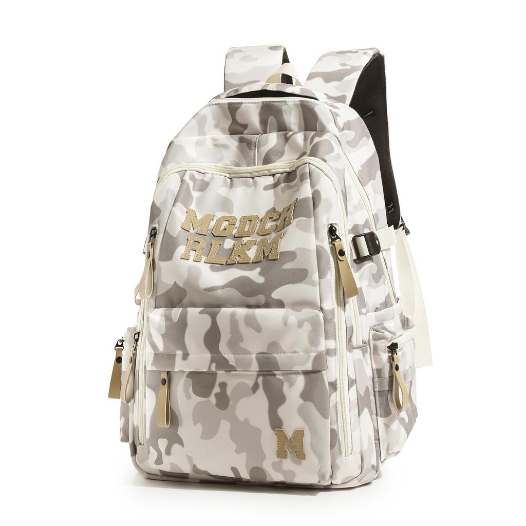 Schoolbag American camouflage tooling wind backpack trendy cool high quality air cushion model junior and high school handsome sports student training