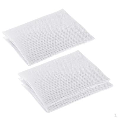 3 pezzi di stoffa da 14 punti per bianco, 45 x 30 cm