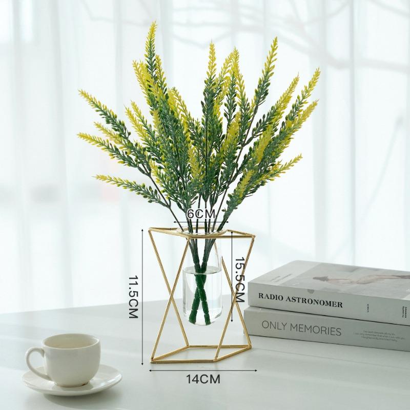 Home Decorations: Living Room Desktop Flower Arranger Table Dried Flowers Artificial Flower Vase