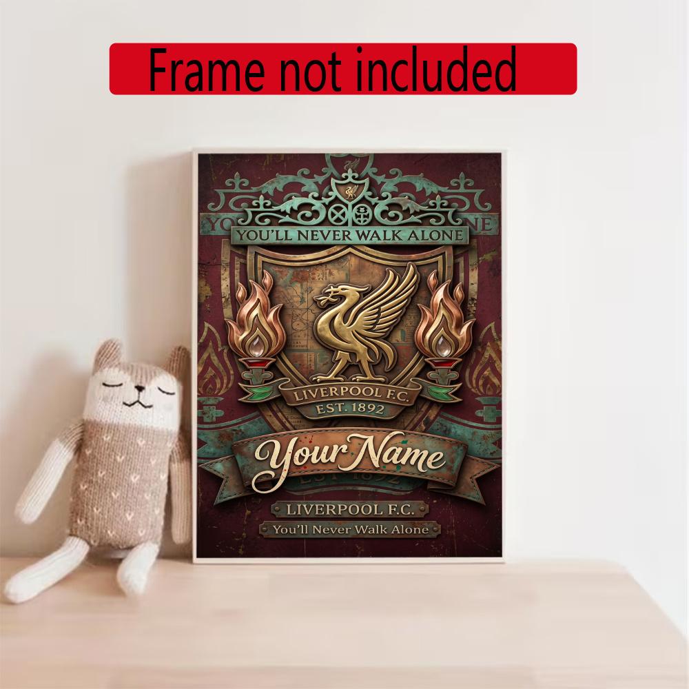 Liverpool Team Customize Text Diamond Painting Round Diamond Mosaic Suitable For Beginners Diamond Painting Rhinestones Gift Frameless