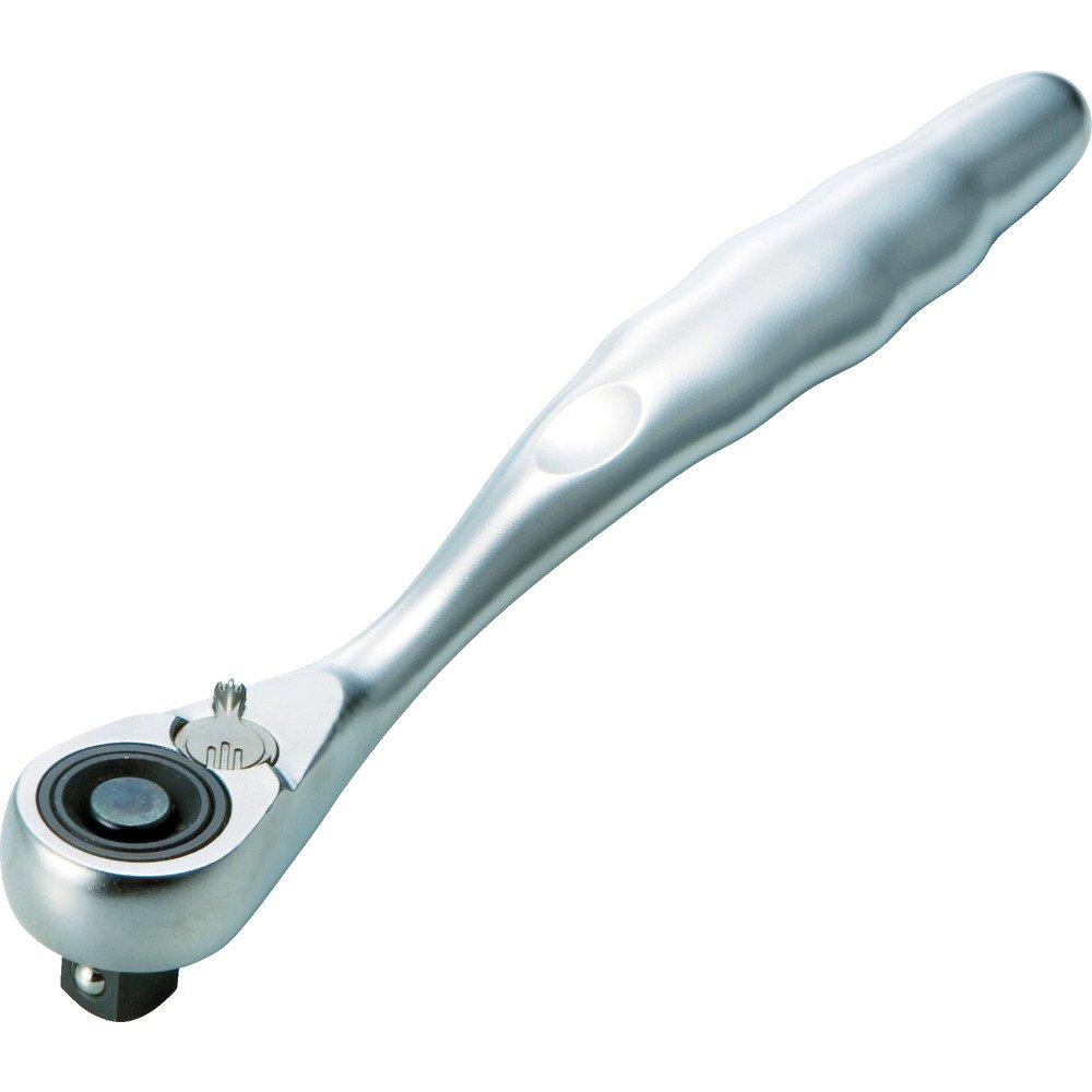 

TRUSCO Ratchet 145mm Overall Handle, 6.35mm Drive, Length, TSRH2-A