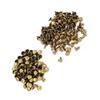 100 sett 8 x 8 mm dobbelhette nagler metallskinn håndverksreparasjoner studs piggdekorasjon (Bronse)