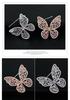 Elegant Zirconia-Inlaid Crystal Butterfly Brooch for Women - High-End Lapel Pin & Fashion Accessory
