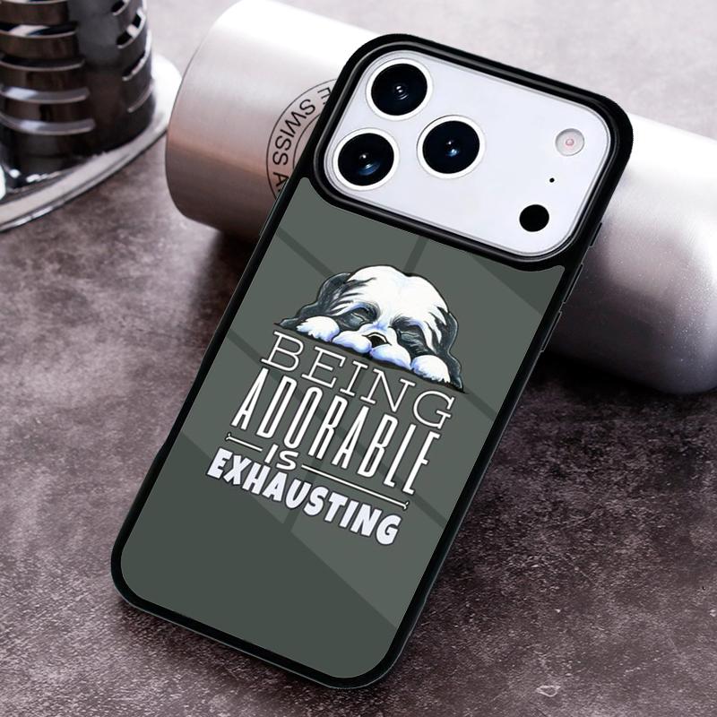 Cartoon Shih Tzu Dog Soft Phone Case For iPhone 17 16 15 14 13 12 11 Pro Max Plus 17Air Soft Silicone Cover