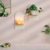 2Pieces Bohemian Wall Shelf Floating Shelves Decorative Storage Display Rack Hanging Shelf for Bathroom Bedroom Decors