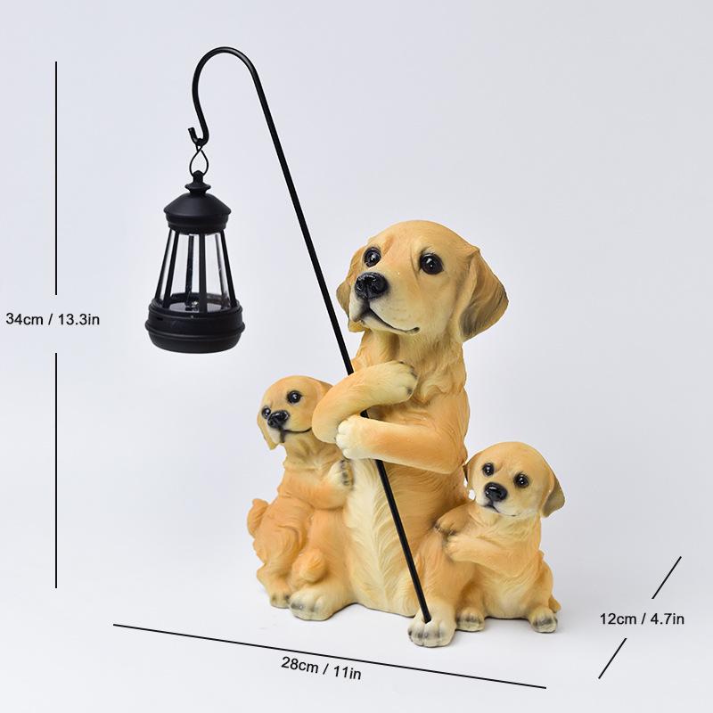 Solar Elf Garden Light: Outdoor Resin Ornament for Villas