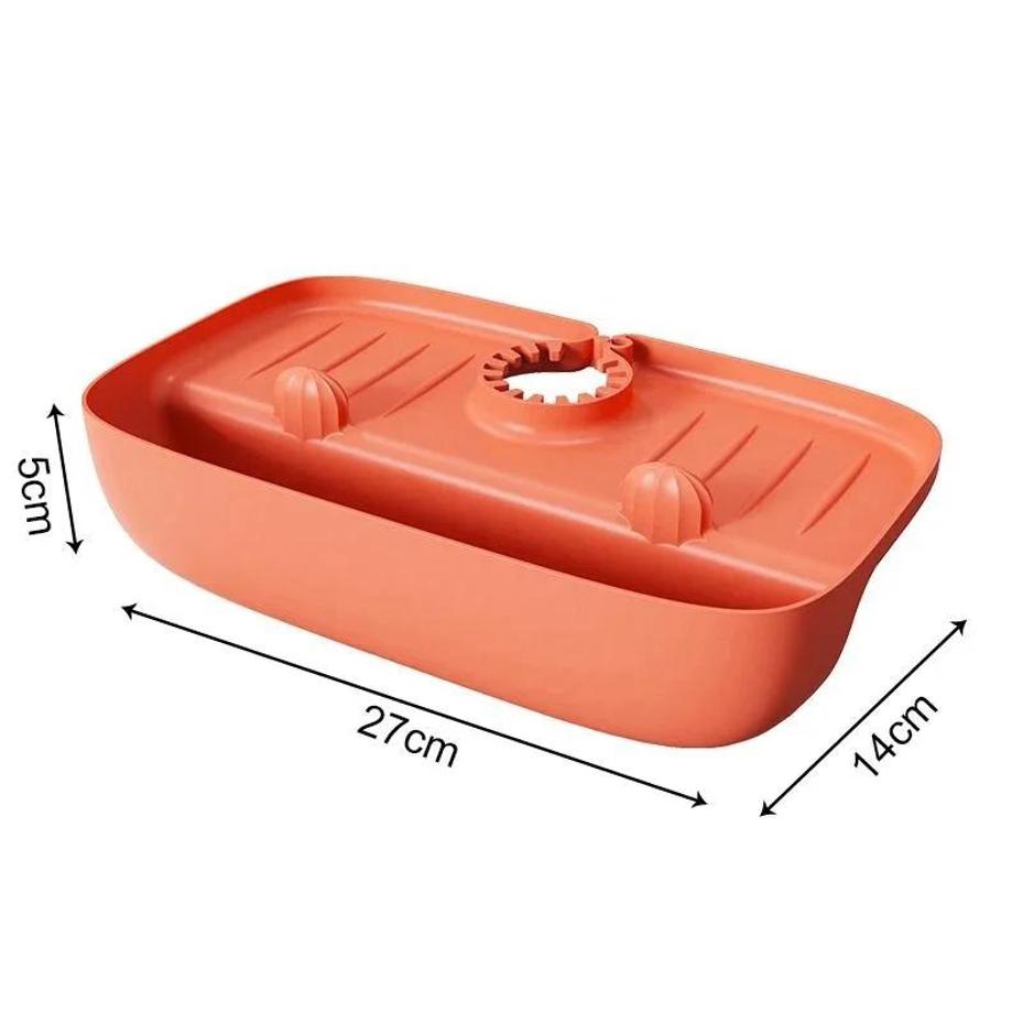 1 Stück Silikon Wasserhahnmatte Spülbecken Spritzschutz Küchenablage Abtropfkorb Spülbeckenschwammhalter Badezimmer Küchenzubehör
