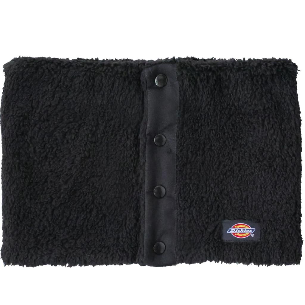 Dickies Micro Boa Snap Neck Scarf for Men and Warm and Cold Weather In Size 166 Warmer/Snood Women, Winter, Black,