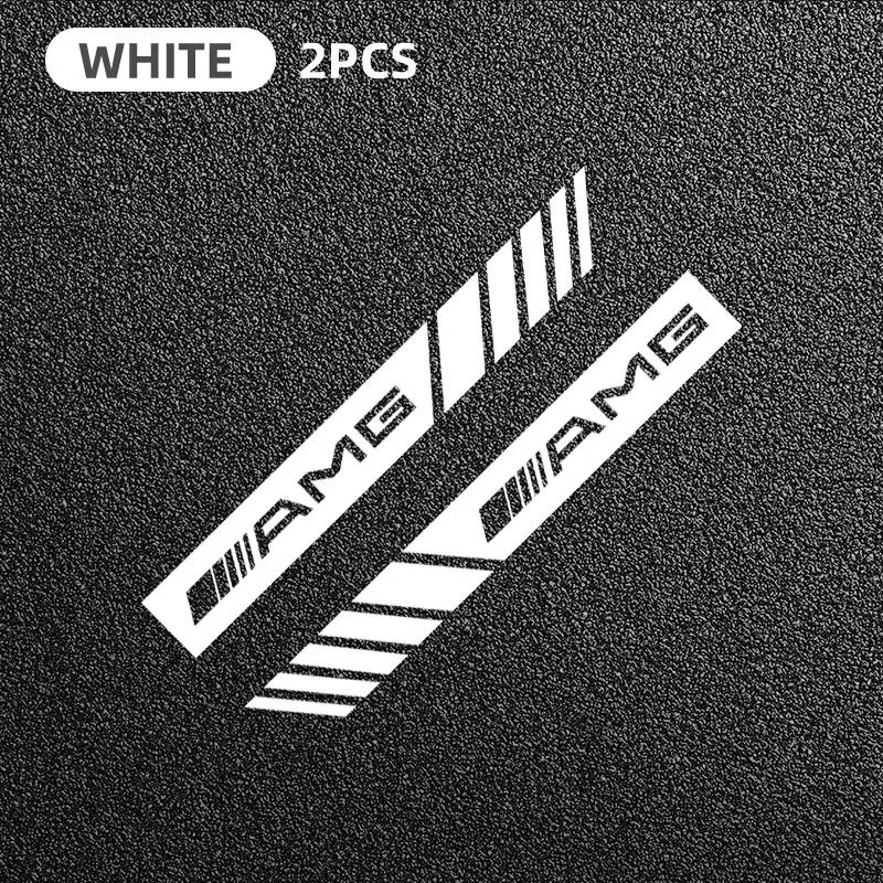 AABIG1 2Pcs Car Rearview Mirror Vinyl Stickers For Mercedes Benz Amg W204 W213 W205 W211 W212 W176 W205 W203 Auto Exterior Accessories