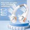 Silicone Neck Fan Mini Portable USB Charging Outdoor High Wind Adjustment Neck Fan