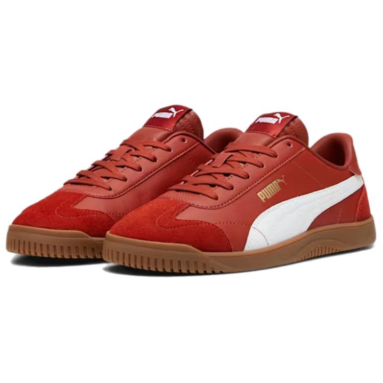 Puma Club 5v5 Mars Red Unisex Sneakers White Gold 395104-10