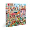 1000-piece Square Puzzle - Eeboo - Venice Open Market - 90% Recycled Cardboard - Vegetable Inks - 58.5x58.5 Cm