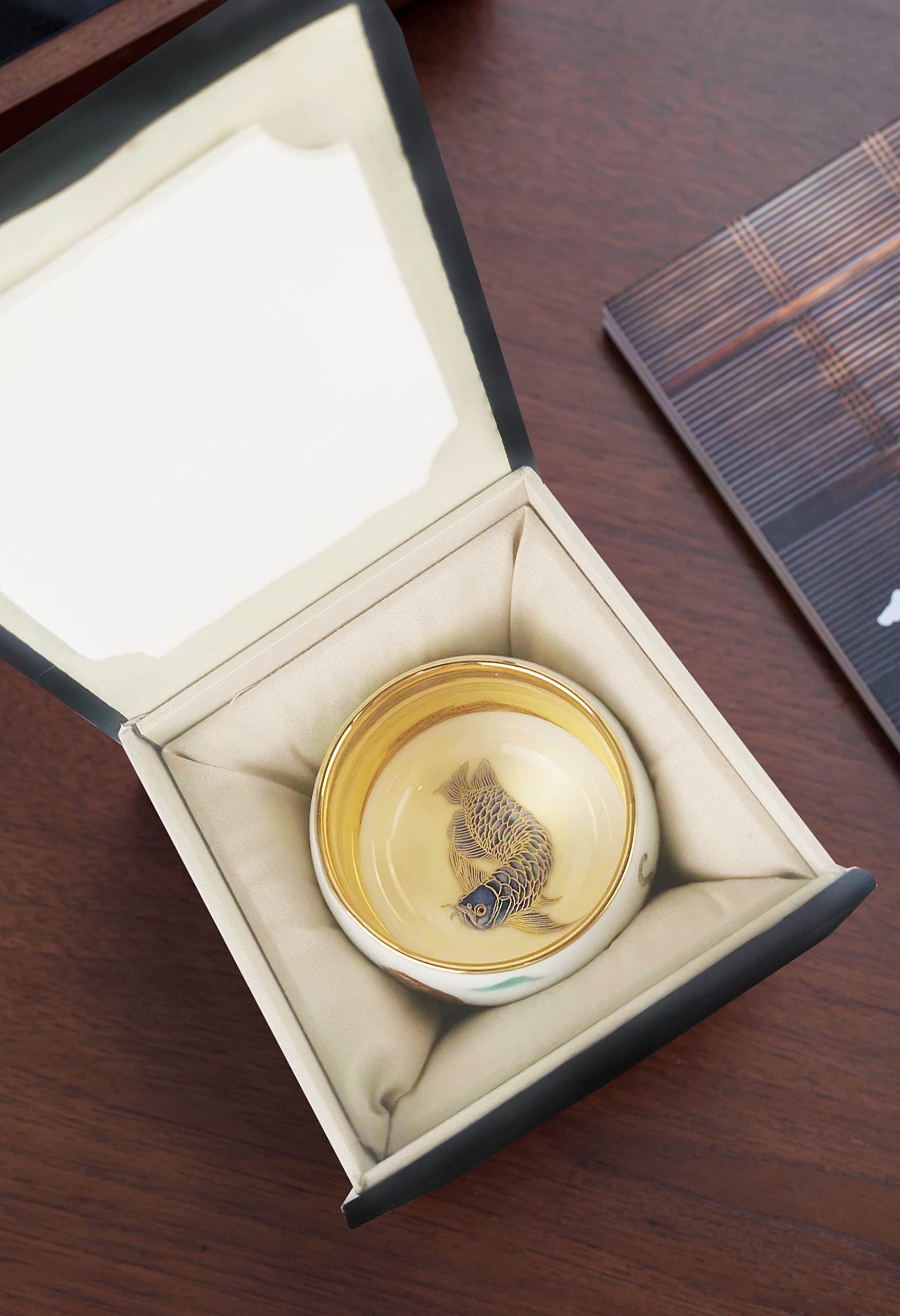 

Керамическая золотая чашка для матча Тэнмоку, ресторан японской саке, чашка для чая с драконом, чаша, золотая, стиль, печная, ручная работа, печная, посуда, чаша,