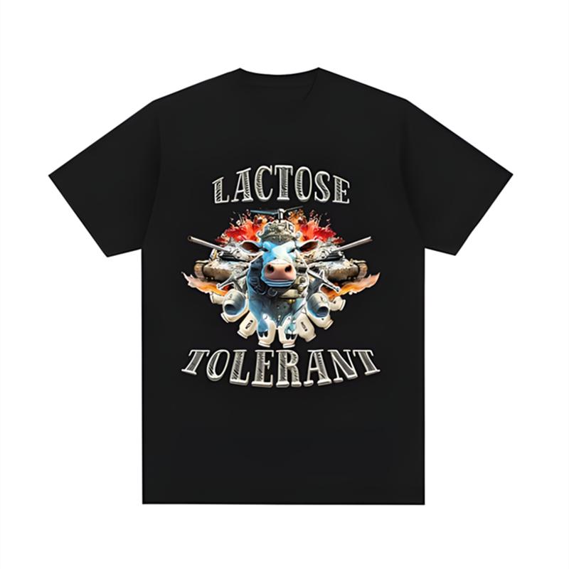 2025 Trend Loose Cotton Short-sleeved T-shirt Men's Summer American Street Hip-hop New Hong Kong Style Half-sleeved T-shirt