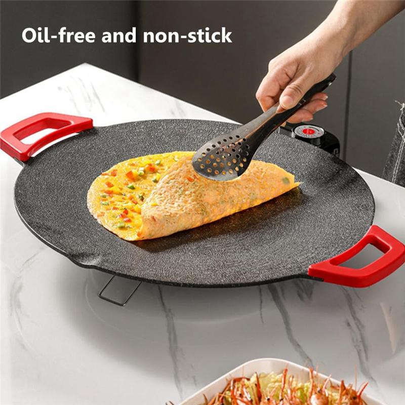 A44Z - Elektrische Grillplatte - Rauchloser Elektrischer BBQ-Grill Backbleche, Antihaftbeschichtete Kochplatte Pfanne Pfannkuchenmacher