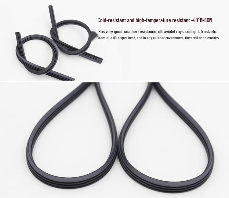 Frameless Car Wiper Blades and Rubber Strips
