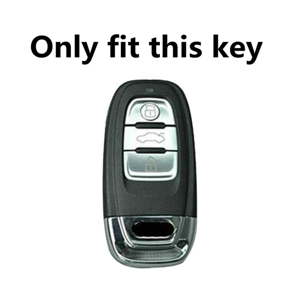 Car Remote Smart Key Cover Case Shell For A1 A3 A4 A5 A6 A7 A8 Quattro Q3 Q5 Q7 2009-2015 Accessories Keychain Protect Set