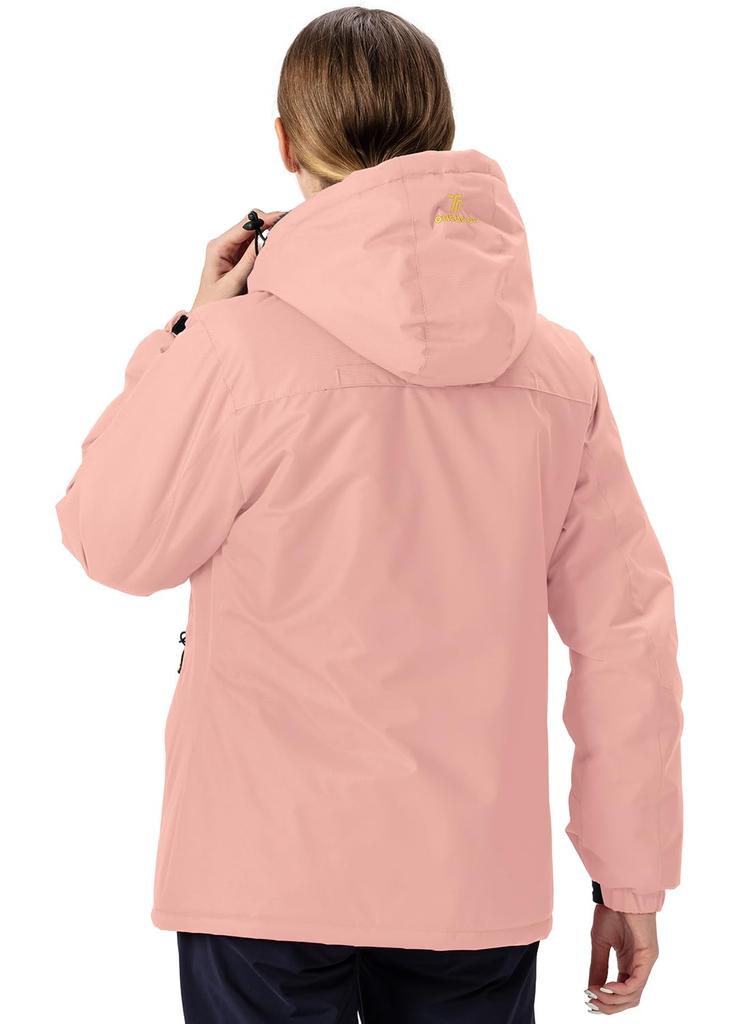 Fleece Outdoor Climbing Ski Thermal For Fleece 02 3XL [YSENTO] Dámská Bunda, Bunda, Oblečení, Kabát, Izolace, S kapucí, Odnímatelné, Odolné proti větru,