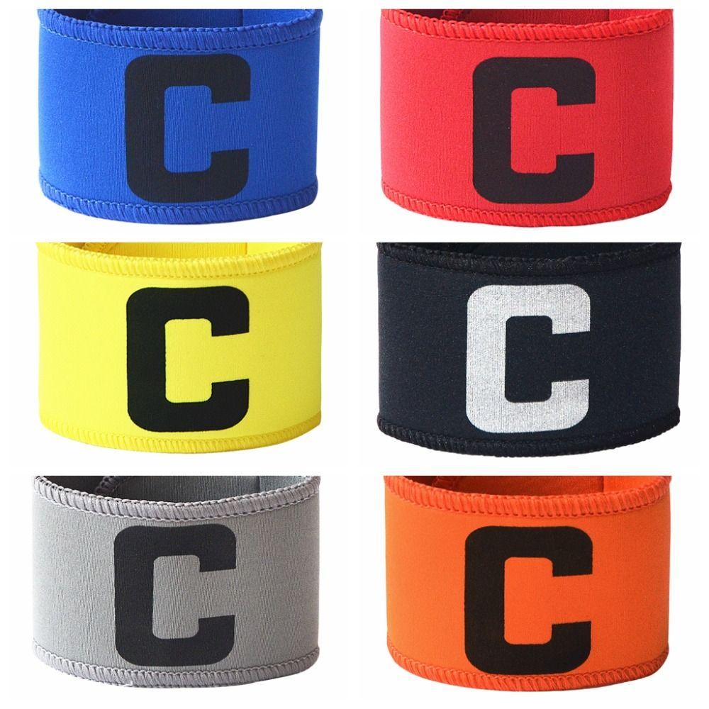 Non-slip Football Captain Armband C-shaped Squad Armbands Soccer Armbands  Soccer Gift