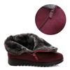 Fashion Zipper Design Winter Boots Women Warm Plush Snow Shoes Ladies Ankle Boots Comfort No-slip Loafers Designer Casual Flats