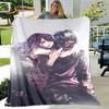 Tokyo Ghoul Japan Anime Cartoon Soft Plush Blanket,Flannel Blanket Throw Blanket for Living Room Bedroom Bed Sofa Picnic Cover