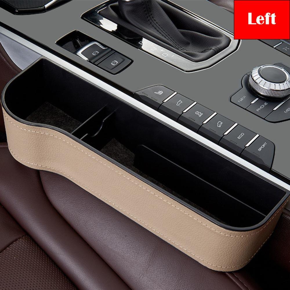 PU Leather Car Seat Gap Filler Storage Box Multifunction Durable Car Crevice Pocket Large Capacity Auto Seat Slit Card Pocket