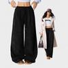 European-American High-Waist Wide Leg Drawstring Pants - 2025 Casual Versatile Style