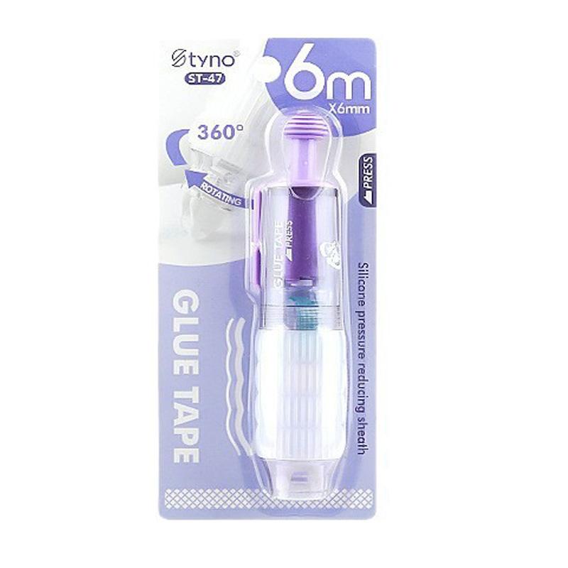 

6M Pen Style Point Dot Dispensing Double-sided Tape Replaceable Refill Transparent Dot Glue for School Office Supplies SMJD04