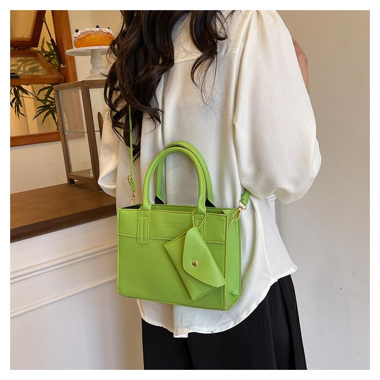 Simple Contrast Color Casual Commuting Large Capacity Fashion Design Crossbody Handbag Small Square Bag For Women
