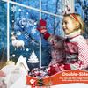 90PCS Christmas Window Stickers White Christmas Snowman Christmas Tree Static Cling Window Christmas Decoration Stickers