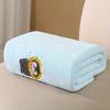 Baby Bath Towel Super Soft Absorbent Bath Fast-Drying Towel Cartoon Embroidery Blanket Coral Fleece Thickened