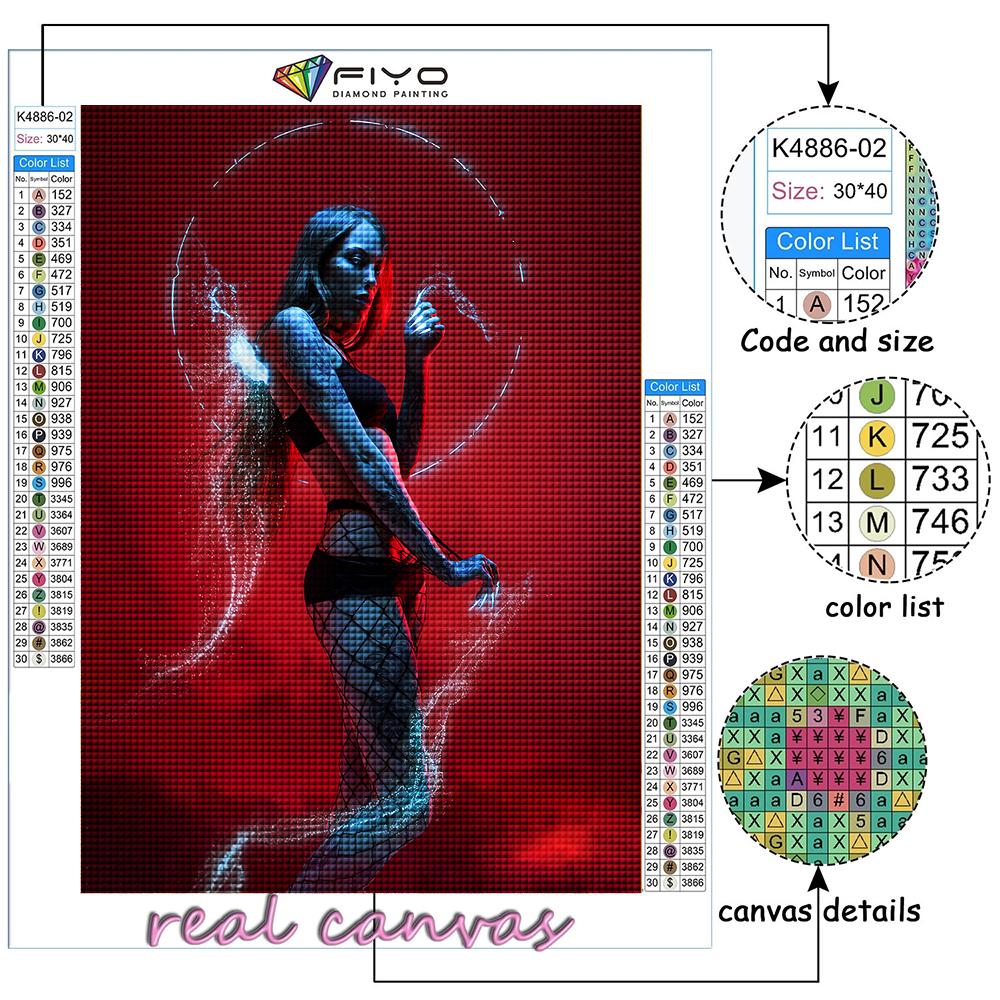 Full 5D Diy Diamond Painting Cyberpunk Sexy Art 5D Diamond Painting