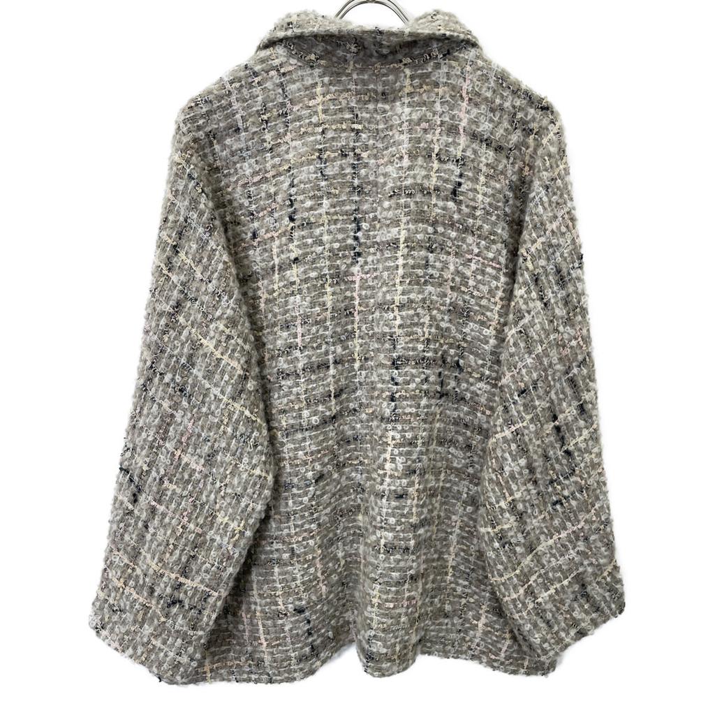 JURGEN LEHL J0144FJ632 24AW Gray Kasuri Roof Tweet Jacket Jacket M grayUsed