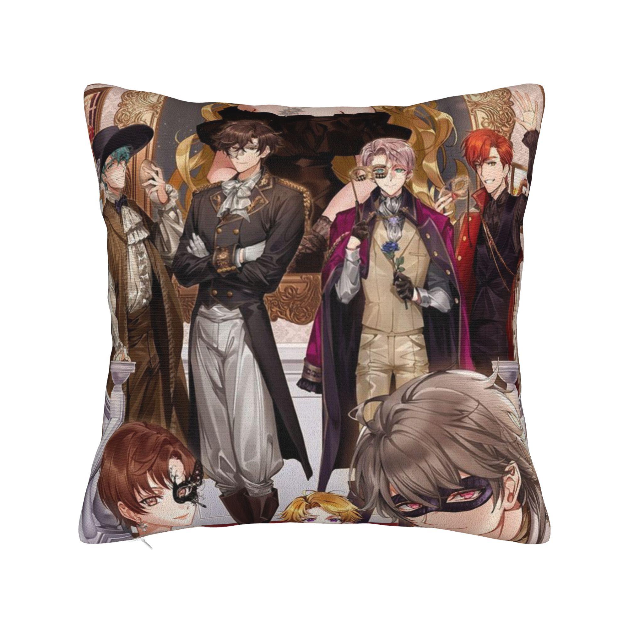 Чехол на подушку Братья Чхве из Mystic Messenger Новинка Наволочка для дивана Домашний декор Удобные наволочки Подарок 16x16Inch