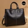 Spring 2025 Women's Leather Crossbody Shoulder Bag - Genuine Cowhide Casual Handbag for Ladies