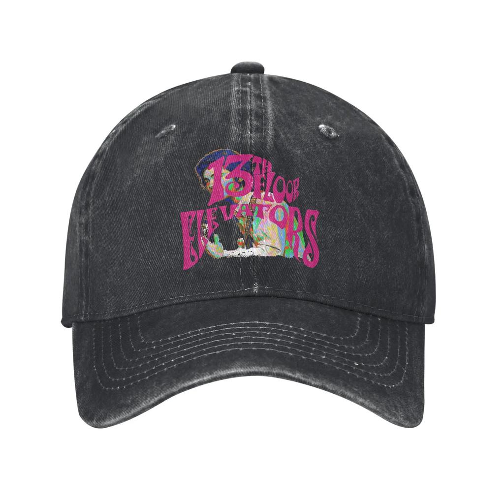 13th Floor Elevators Rock Band Baseball Cap Sun Outdoor Gym Breathable Hip Hop Hats Unisex Men Casual Custom Logo Snapback Cap