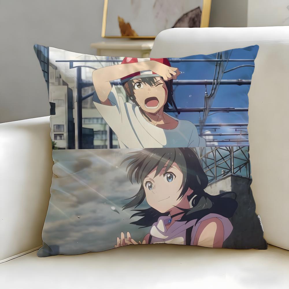 Stylish Wweathering With Youable Cushion Cover Soft EasyWash Pillow Case Versatile for Couch Bed Travel and Office