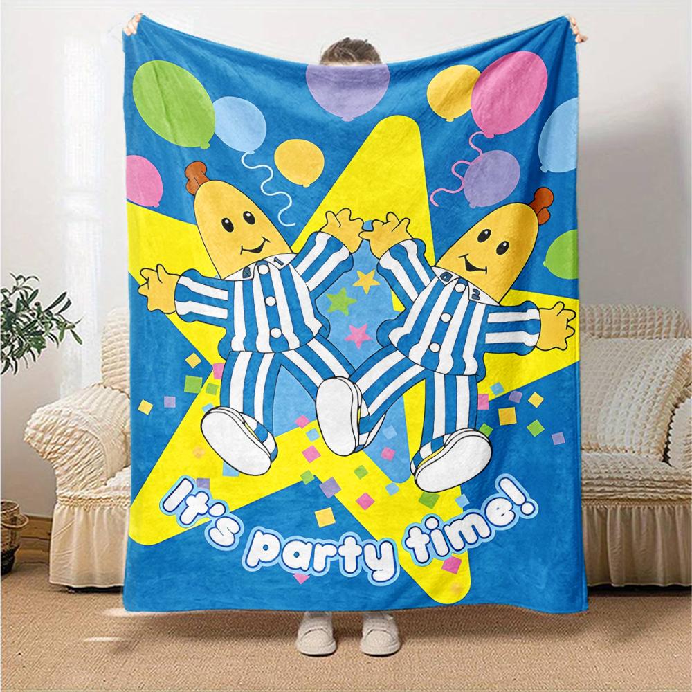 1pc Banana Blanket, Gift, for Men and Women, Soft Blanket, Good for Sofa Bed Couch Travel, Lightweight Flannel Blanket