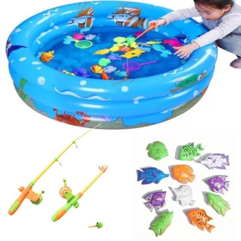 Magnetic Fishing Toy Set For Kids Summer Fun Durable Plastic Interactive Play